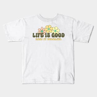 Life is Good Keep It Colorful Groovy Kids T-Shirt